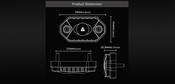 Комплект фар Aurora 6 шт. рабочего света врезных ALO-Y1-2-RGB-D6